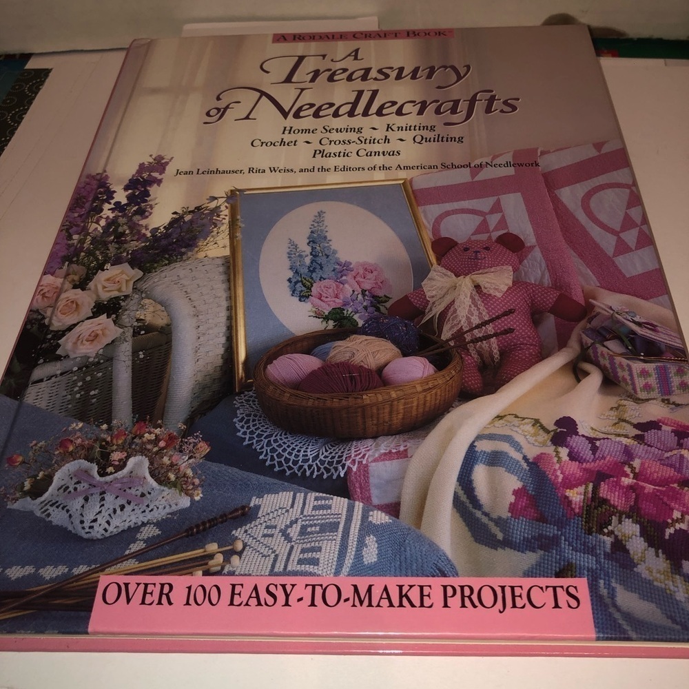 A Treasury of Needlecrafts- over 100 easy-to-make projects- hardcover -